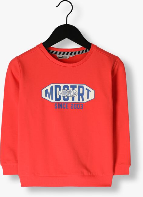 Rote MOODSTREET Sweatshirt CHEST PRINT SWEATER - large
