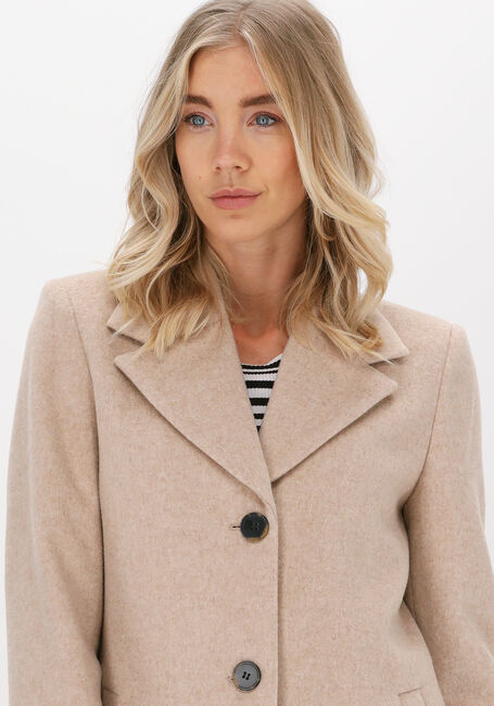 Beige SELECTED FEMME Mäntel NEW SASJA WOOL COAT B - large