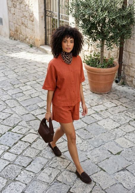 Rote EST'SEVEN Blusen FREYA TOP - large