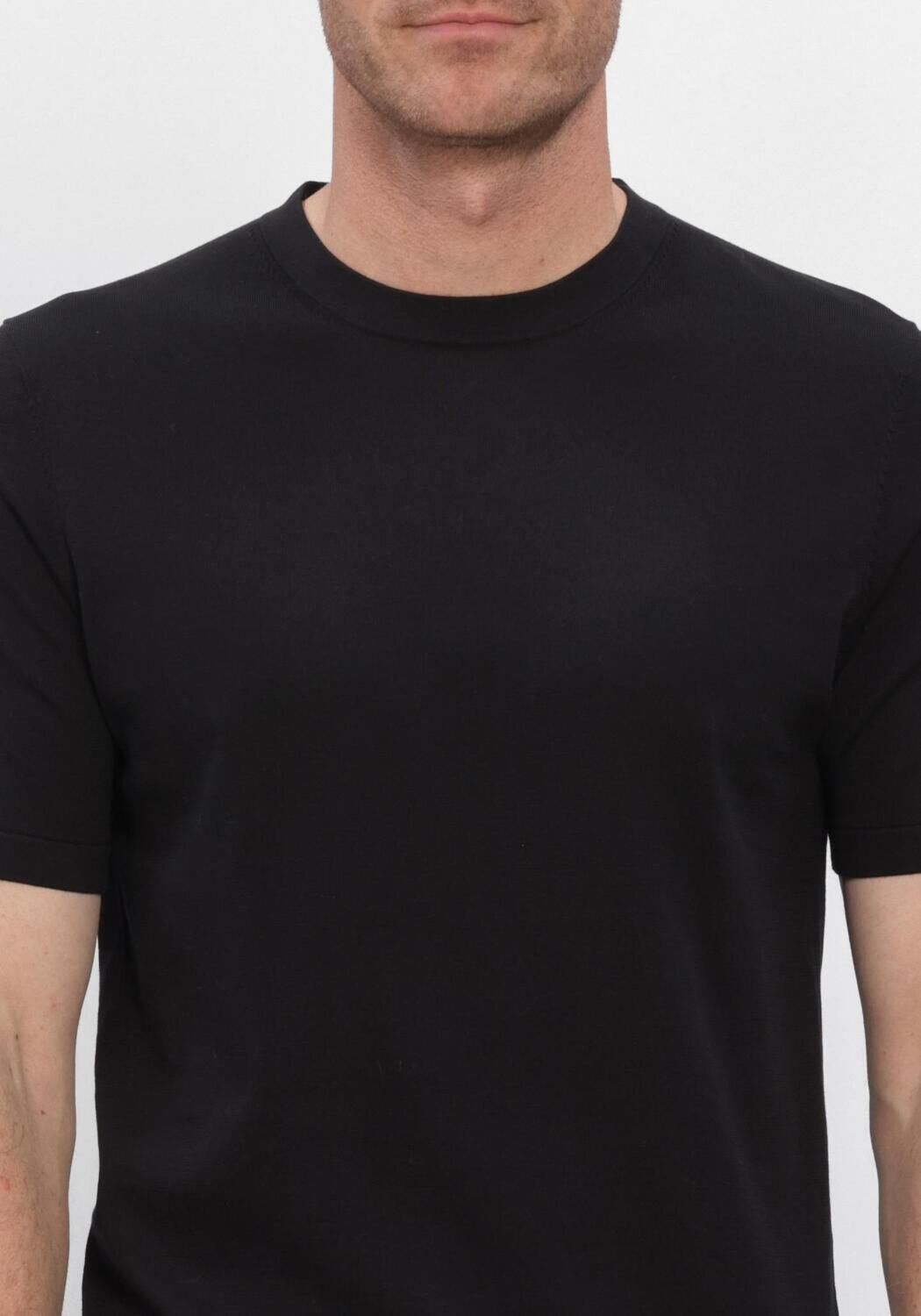 Schwarze PROFUOMO Polo-Shirt AERO EASE - large