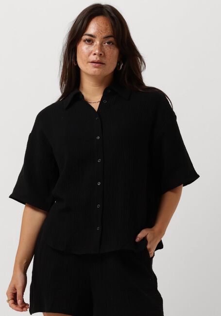Schwarze OBJECT Blusen OBJCARINA 2/4 SHIRT REP - large