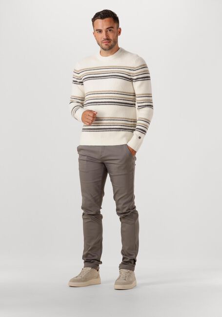 Nicht-gerade weiss CAST IRON Pullover REGULAR FIT COTTON BLEND STRETCH - large