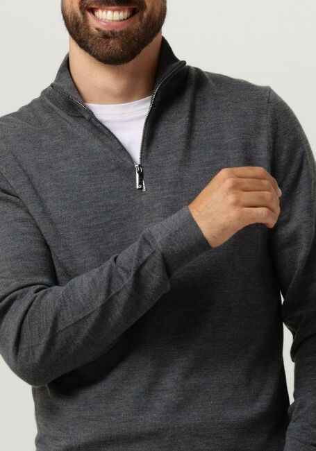 Dunkelgrau CALVIN KLEIN Pullover MERINO QUARTER ZIP - large