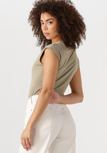 Grüne ROSEMUNDE T-shirt BILLIE CAPSLEEVE V-NECK - large