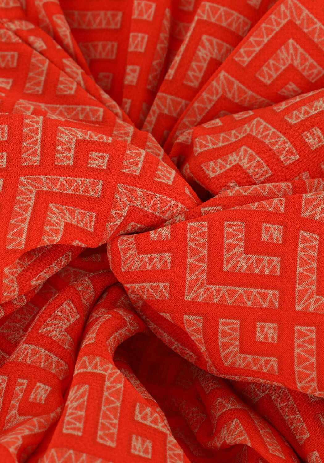 Orangene COLOURFUL REBEL Minikleid MENCIA SMALL GEO TWO LAYER MINI DRESS - large