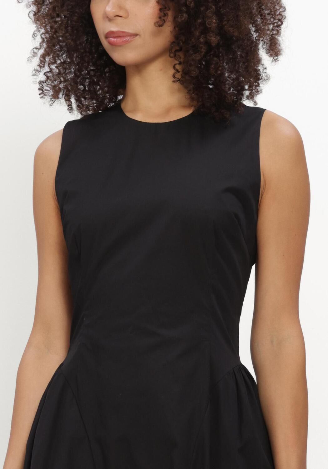 Schwarze NEO NOIR Kleider ZORA POPLIN DRESS - large