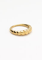 Goldfarbig NOTRE-V Ring RING GEDRAAID - medium