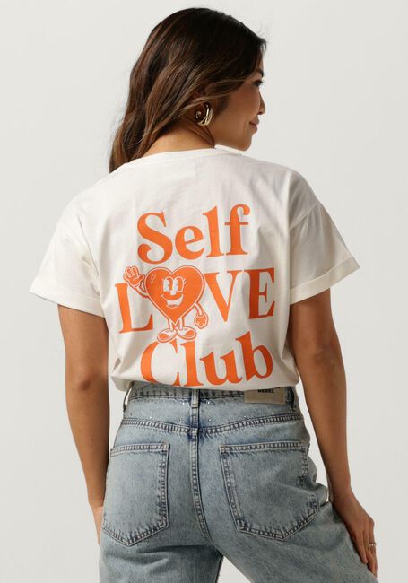 Weiße COLOURFUL REBEL T-shirt SELF LOVE CLUB BOXY TEE - large