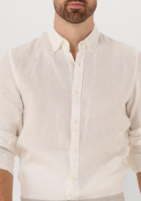 Weiße SCOTCH & SODA Casual-Oberhemd LINEN SHIRT LS BUTTON-D - large