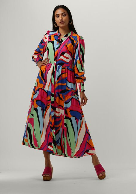Mehrfarbige/Bunte Y.A.S. Midikleid YASALIRA LS LONG SHIRT DRESS S. NOOS - large