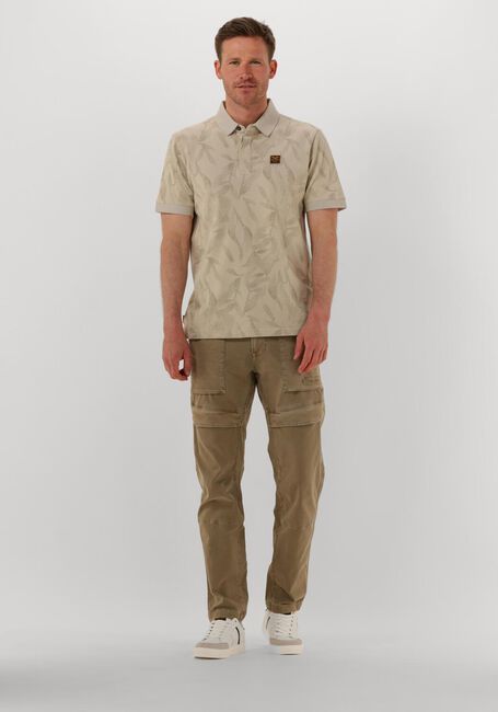 Beige PME LEGEND Polo-Shirt TWO TONE PIQUE PRINTED - large