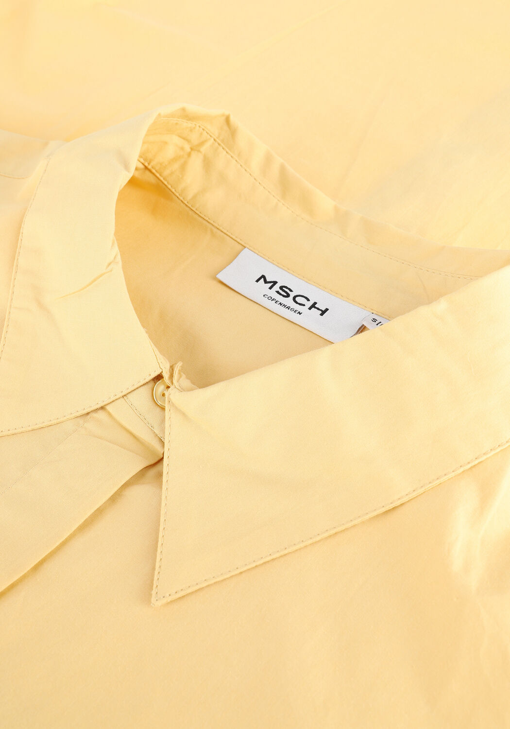 Gelbe MSCH COPENHAGEN Blusen HADDIS LS SHIRT - large