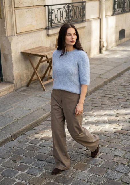 Hellblau SECOND FEMALE Pullover KARLA KNIT SS O-NECK - large