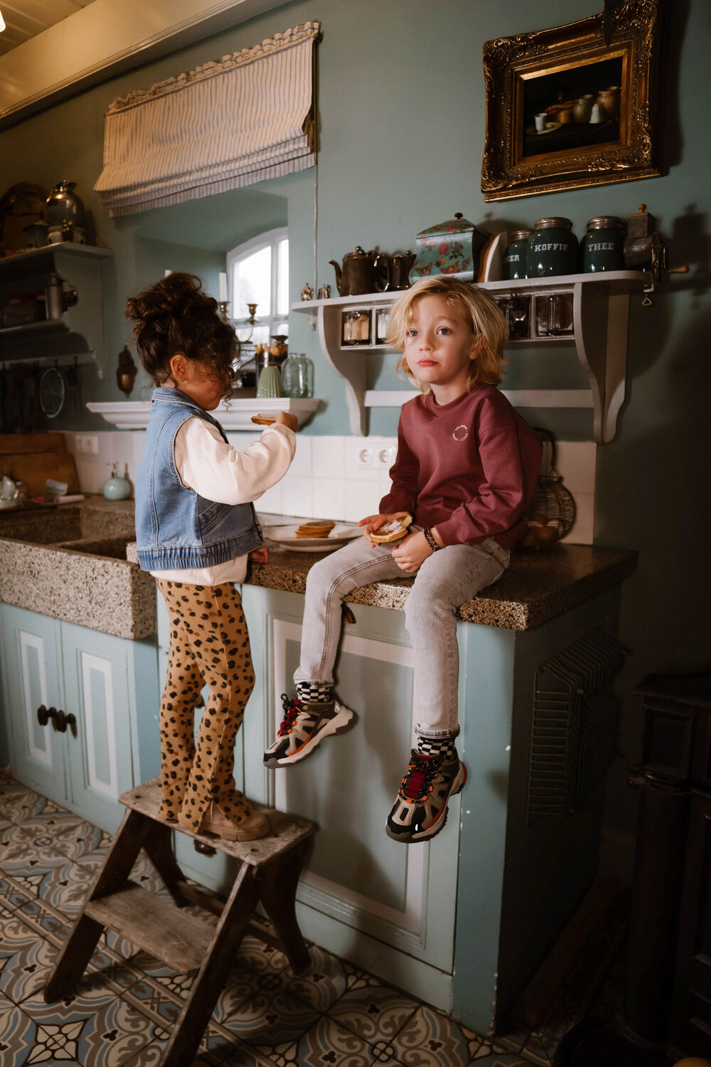 Sand DAILY7 Blusen T-SHIRT LONGSLEEVE FANCY TAPE - large