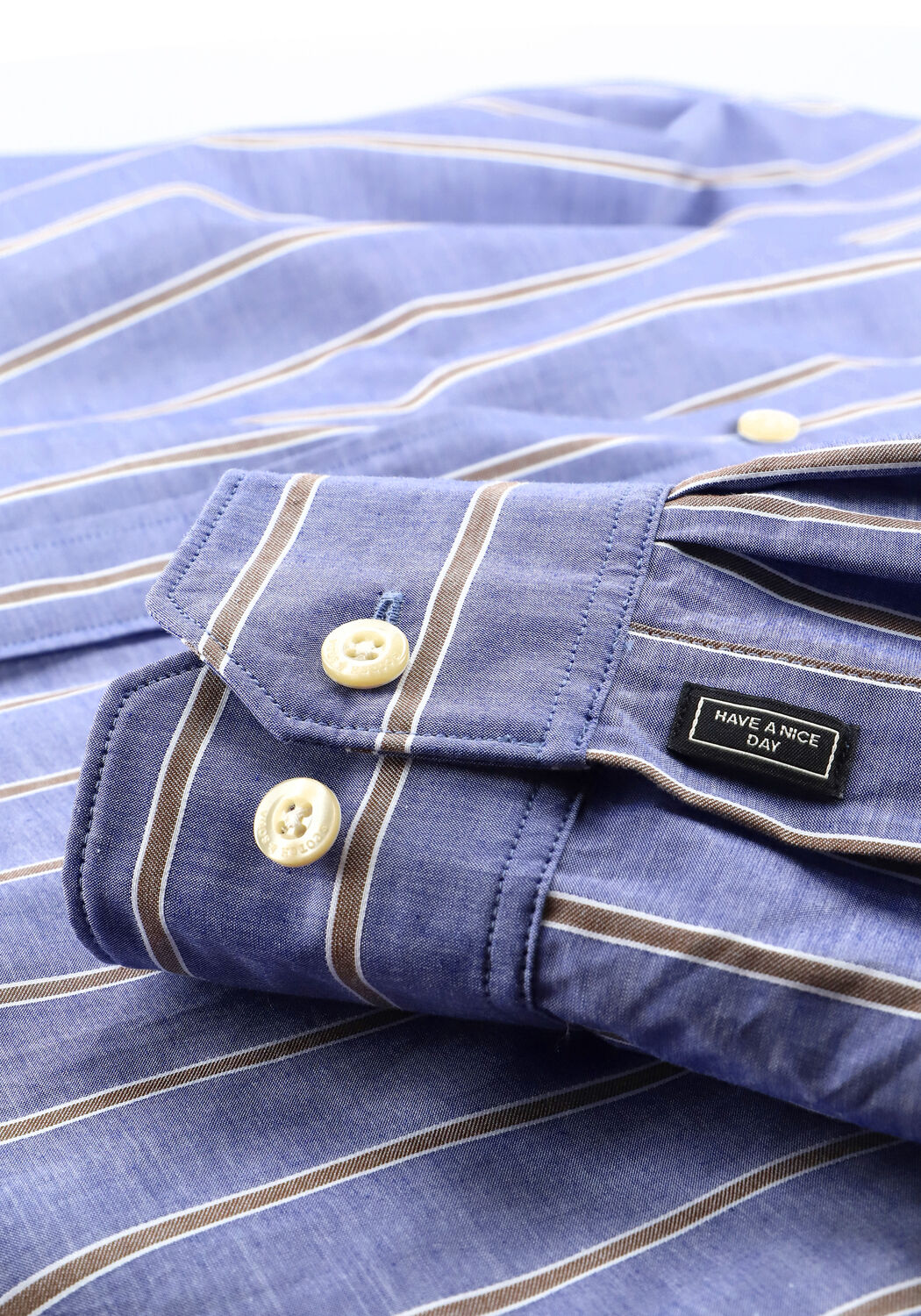 Blaue SCOTCH & SODA Casual-Oberhemd REGULAR-FIT TWO-TONE STRIPED S - large