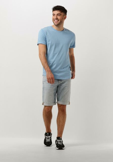 Hellblau CALVIN KLEIN T-shirt BADGE TURN UP SLEEVE - large