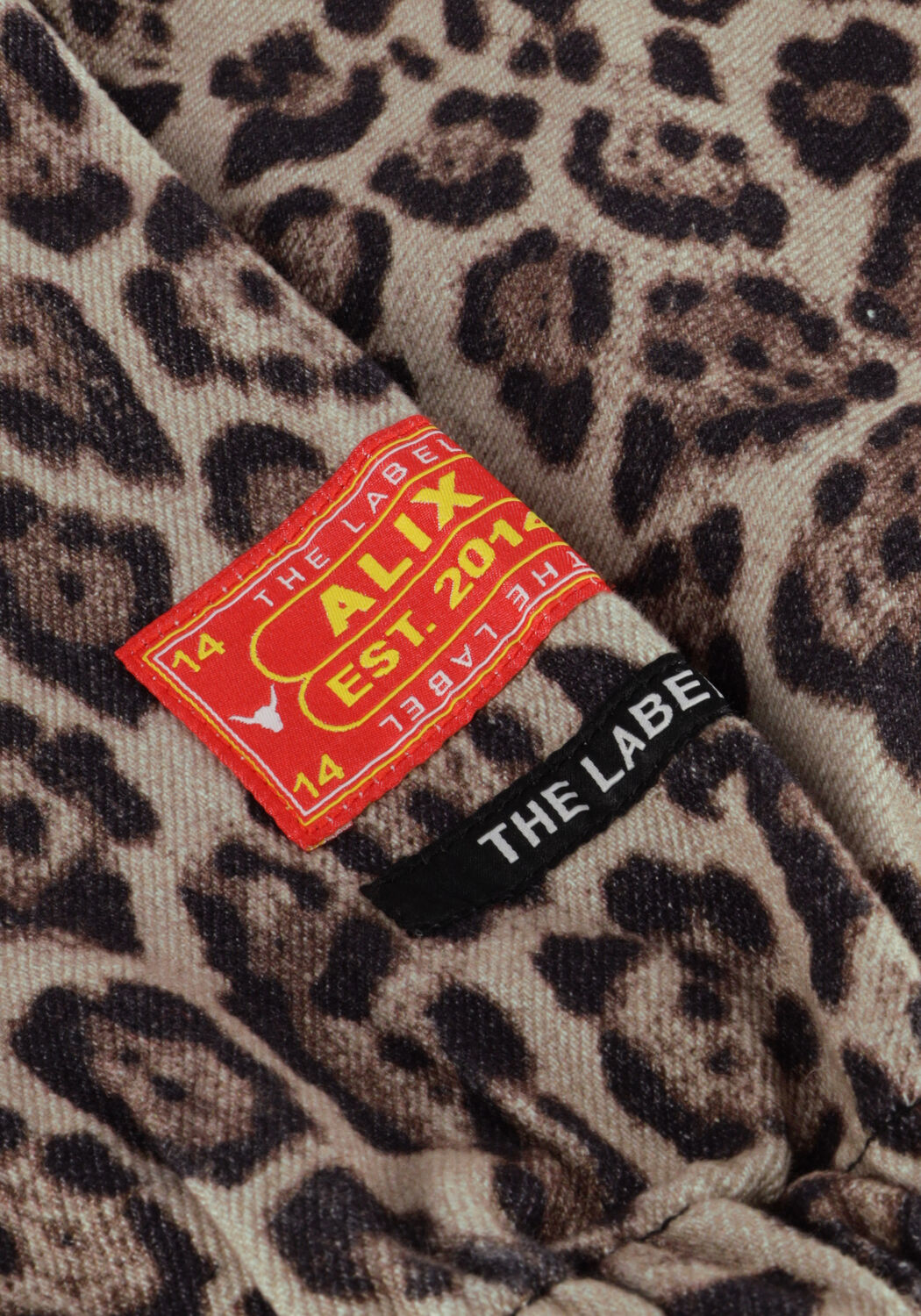 Braune ALIX MINI Jeansjacke WOVEN JAGUAR DENIM JACKET - large