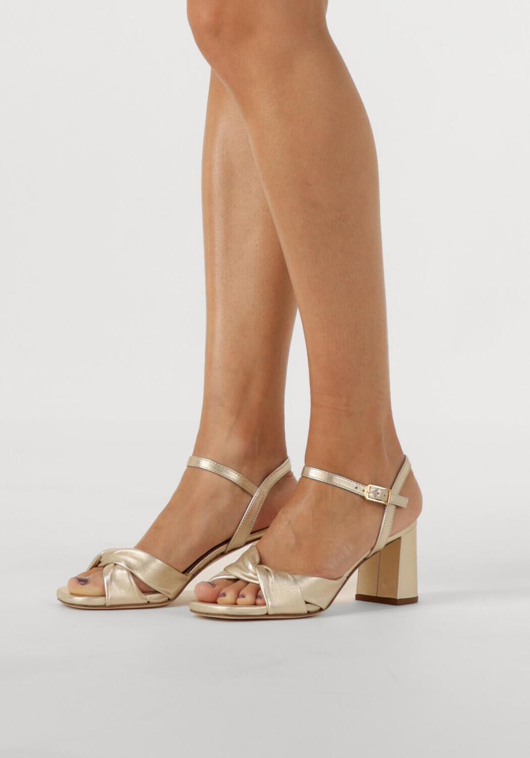 Goldfarbene UNISA Sandaletten mit Absatz MEDWAY - large