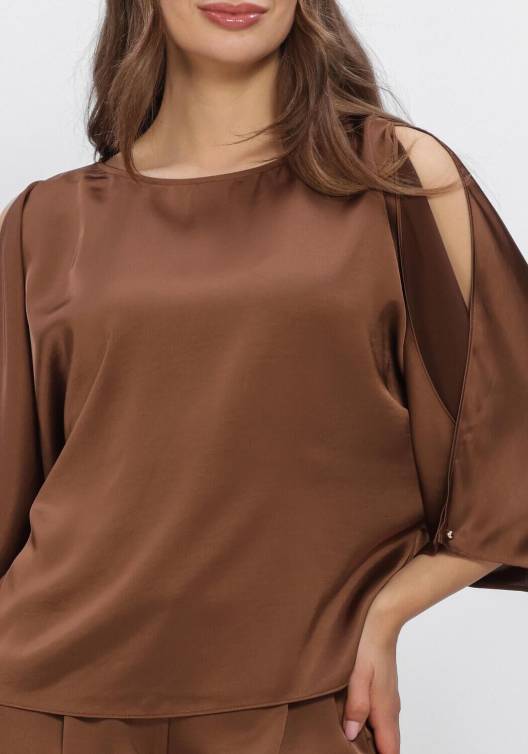 Braune DANTE6 Top RISETTE FLOWING SATIN TOP - large