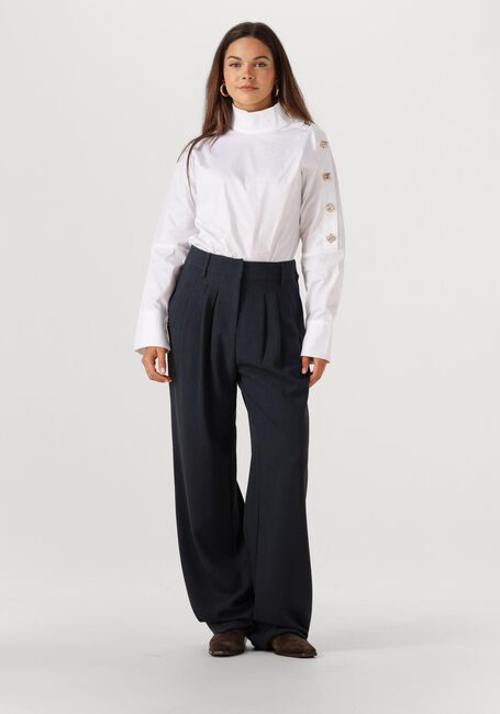 Weiße CO'COUTURE Blusen SANNA ASYM BUTTON BLOUSE - large