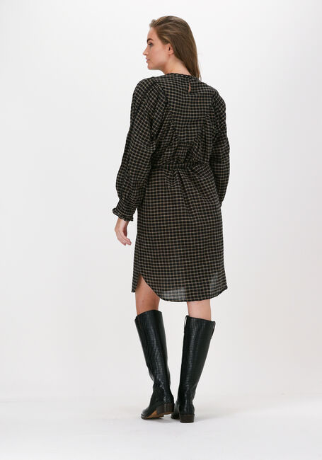 Schwarze BY-BAR Minikleid BOBBIE CHECK DRESS - large