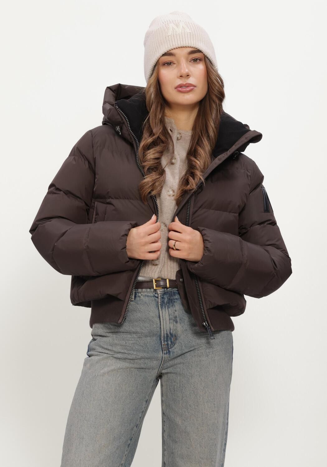 Braune MOSCOW Wattierte Jack 22A-08-FUSSY - large