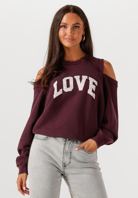 Bordeaux CATWALK JUNKIE Pullover GRAPHIC SWEATER WITH CUT OUT - large