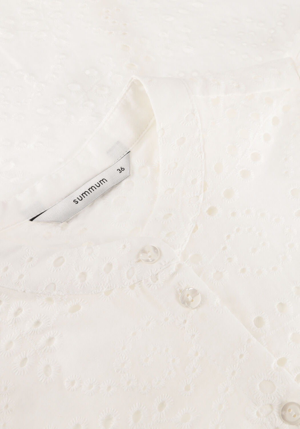 Wei&szlig;e SUMMUM Blusen BLOUSE CHIFFLY EMBROIDERY - large