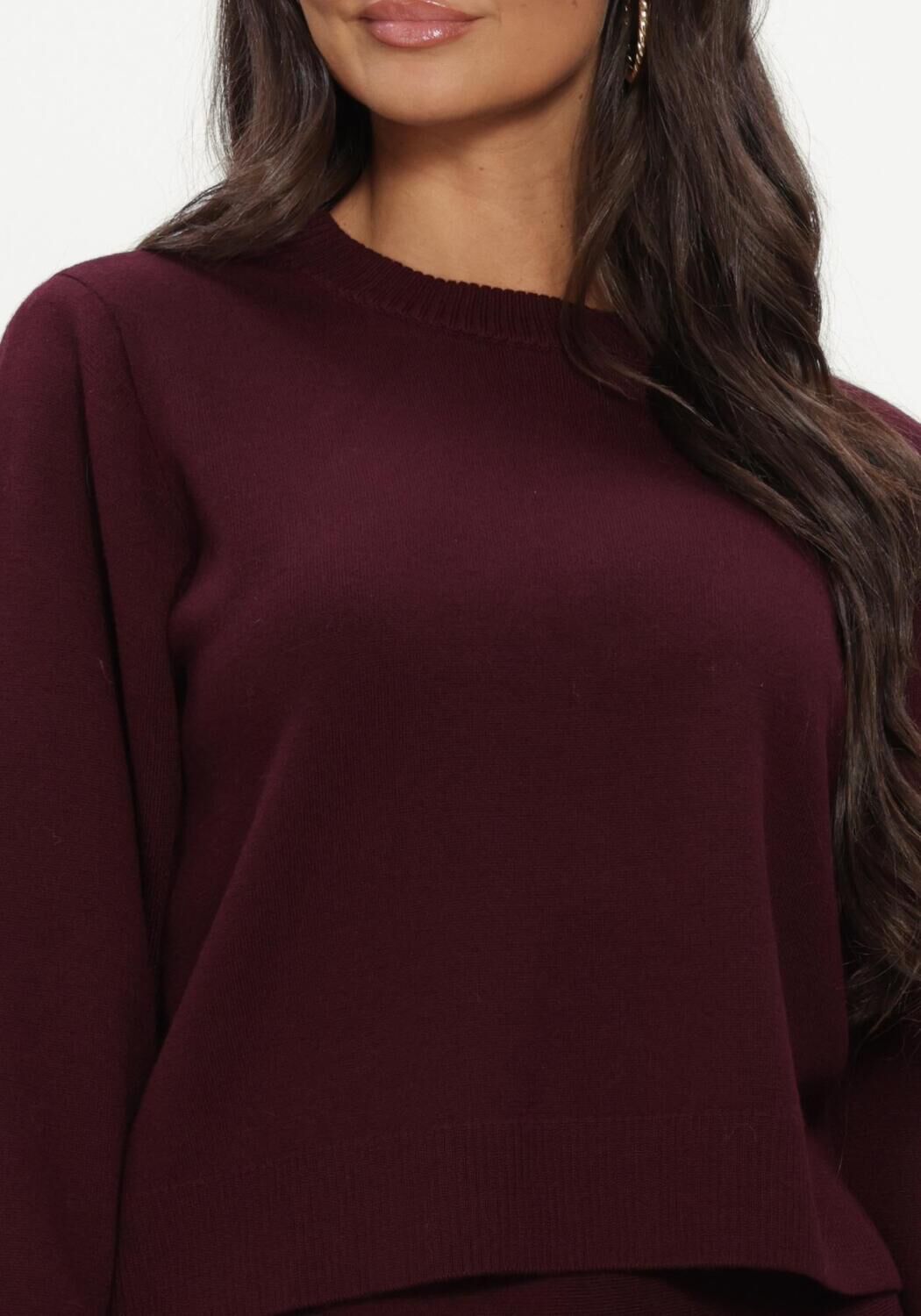 Bordeaux TWIST & TANGO Pullover KELLY KNITTED SWEATER - large