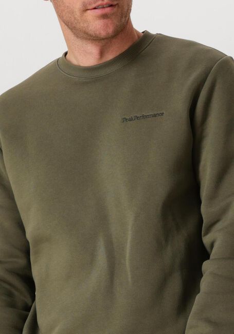 Grüne PEAK PERFORMANCE Sweatshirt ORIGINAL SMALL LOGO CREW MEN - large