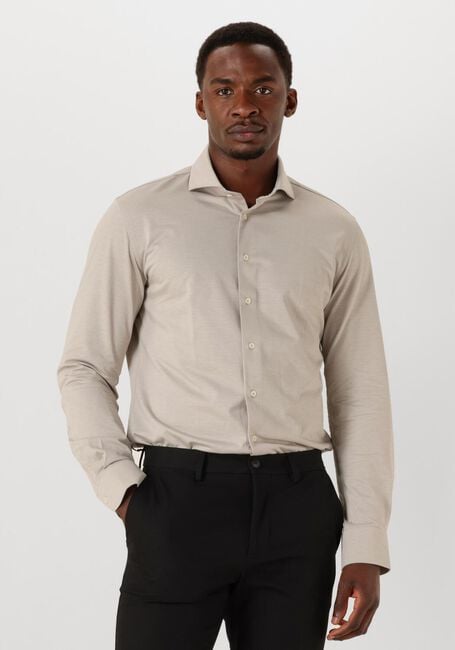 Beige PROFUOMO Klassisches Oberhemd SHIRT X-CUTAWAY JAPANESE KNITTED - large