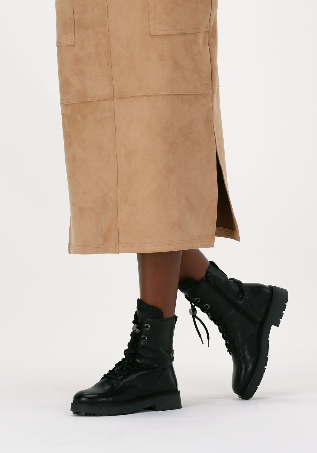 Schwarze VIA VAI Schn&uuml;rboots ALEXIS LUCCA - large