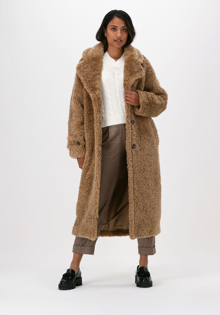 Camelfarbene BEAUMONT Teddy-Jacke TEDDY STATEMENT COAT - large