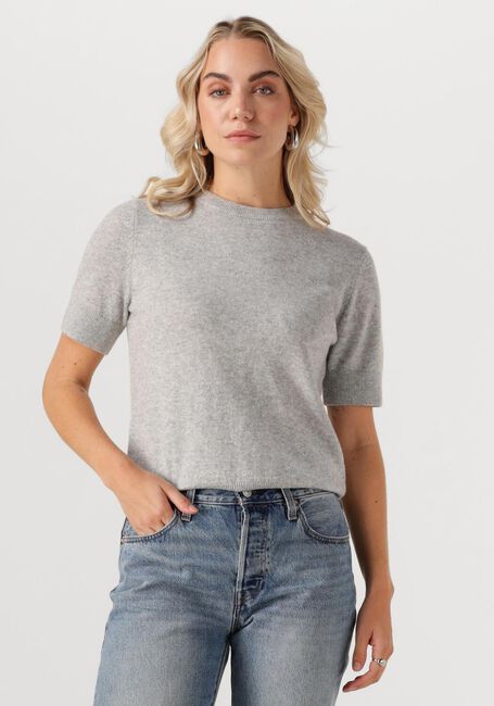 Hellgrau ROUGE EDIT Top ROUKATE SS O-NECK KNIT - large