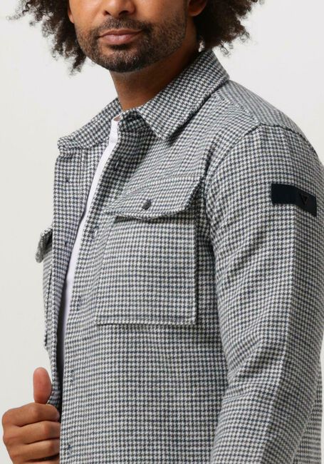 Graue PUREWHITE Overshirt HERITAGE PATTERN OVERSHIRT WITH TWO CHEST POCKETS - large