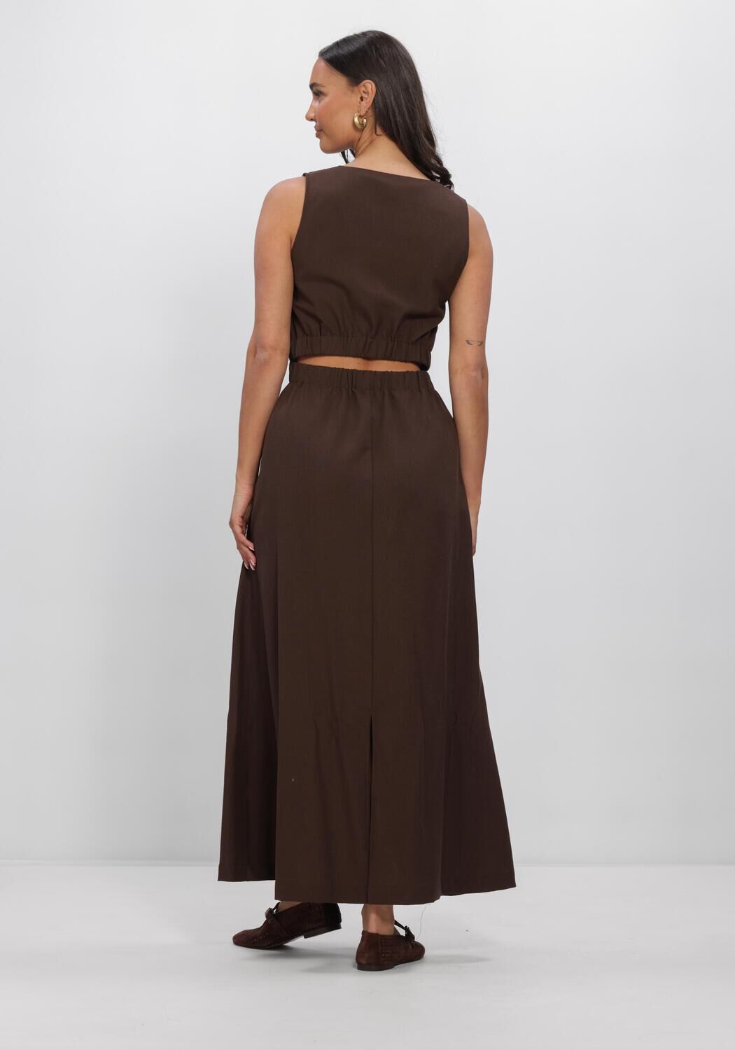 Braune AIMEE THE LABEL Kleider MELINAHS DRESS - large