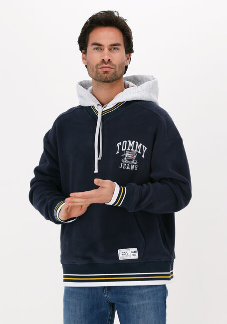 Dunkelblau TOMMY JEANS Sweatshirt TJM POLAR V-NECK HOODIE - large