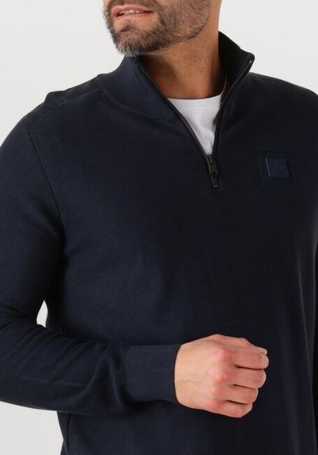 Dunkelblau PME LEGEND Pullover HALF ZIP COLLAR COTTON MODAL - large