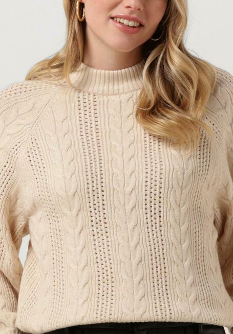 Sand OBJECT Pullover ELENA L/S KNIT PULLOVER 123 - large