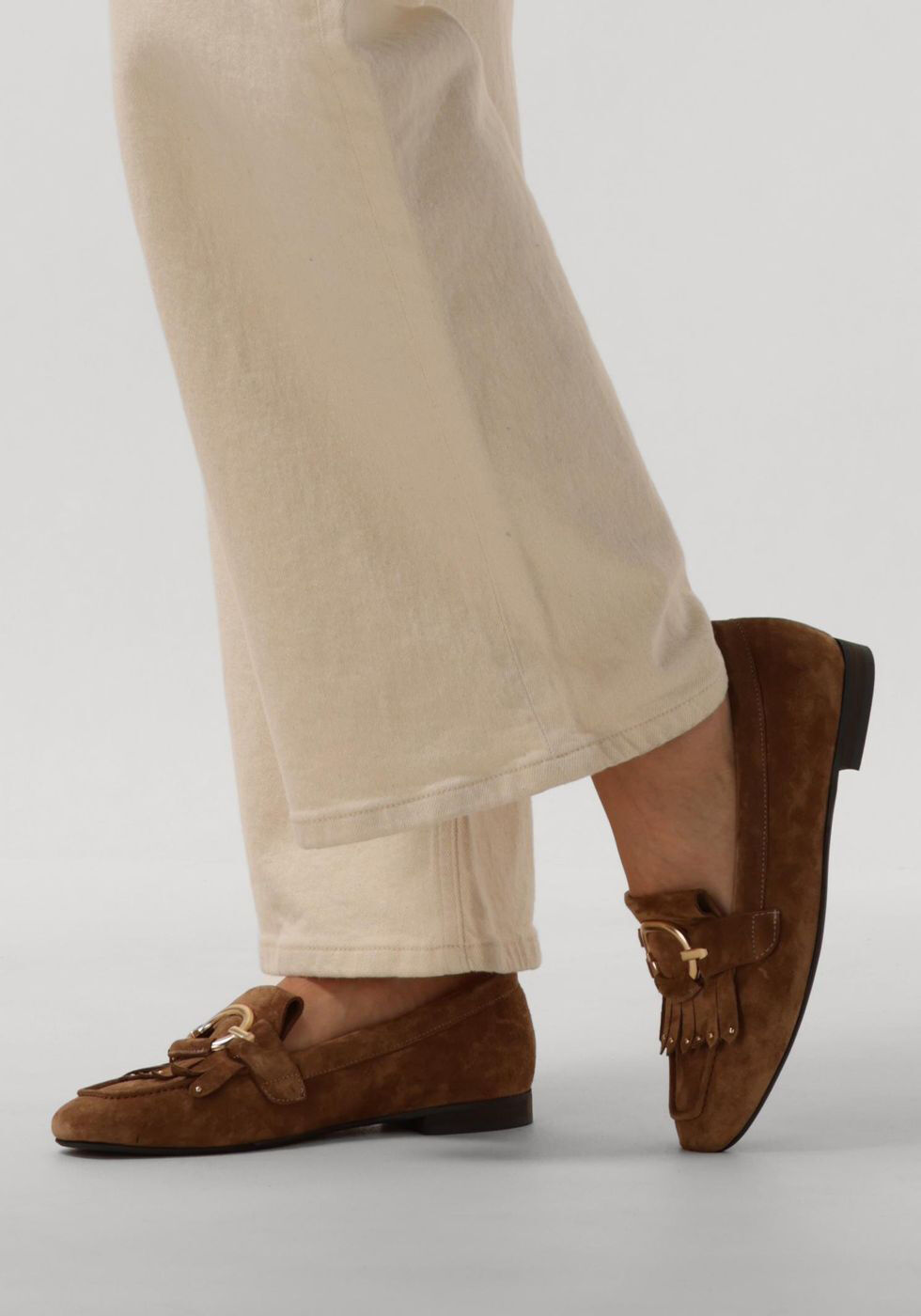 Camelfarbene NOTRE-V Loafer 5648 - large