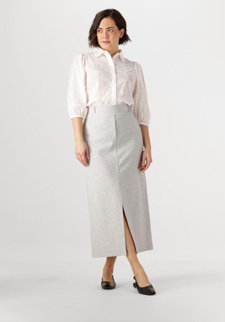 Weiße JANSEN AMSTERDAM Blusen OUMA BLOUSE WFE 722 3/4 PUFFED SLEEVE - large