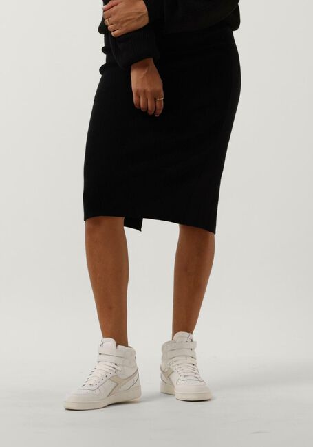 Schwarze CALVIN KLEIN Midirock KNITTED SKIRT - large