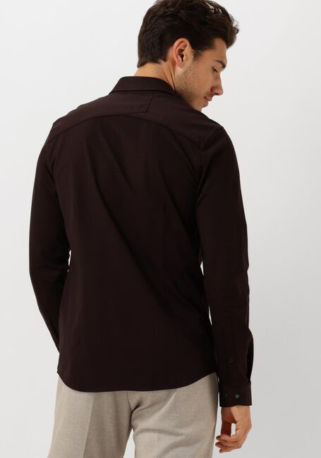 Braune CAST IRON Casual-Oberhemd LONG SLEEVE SHIRT TWILL JERSEY 2 TONE - large