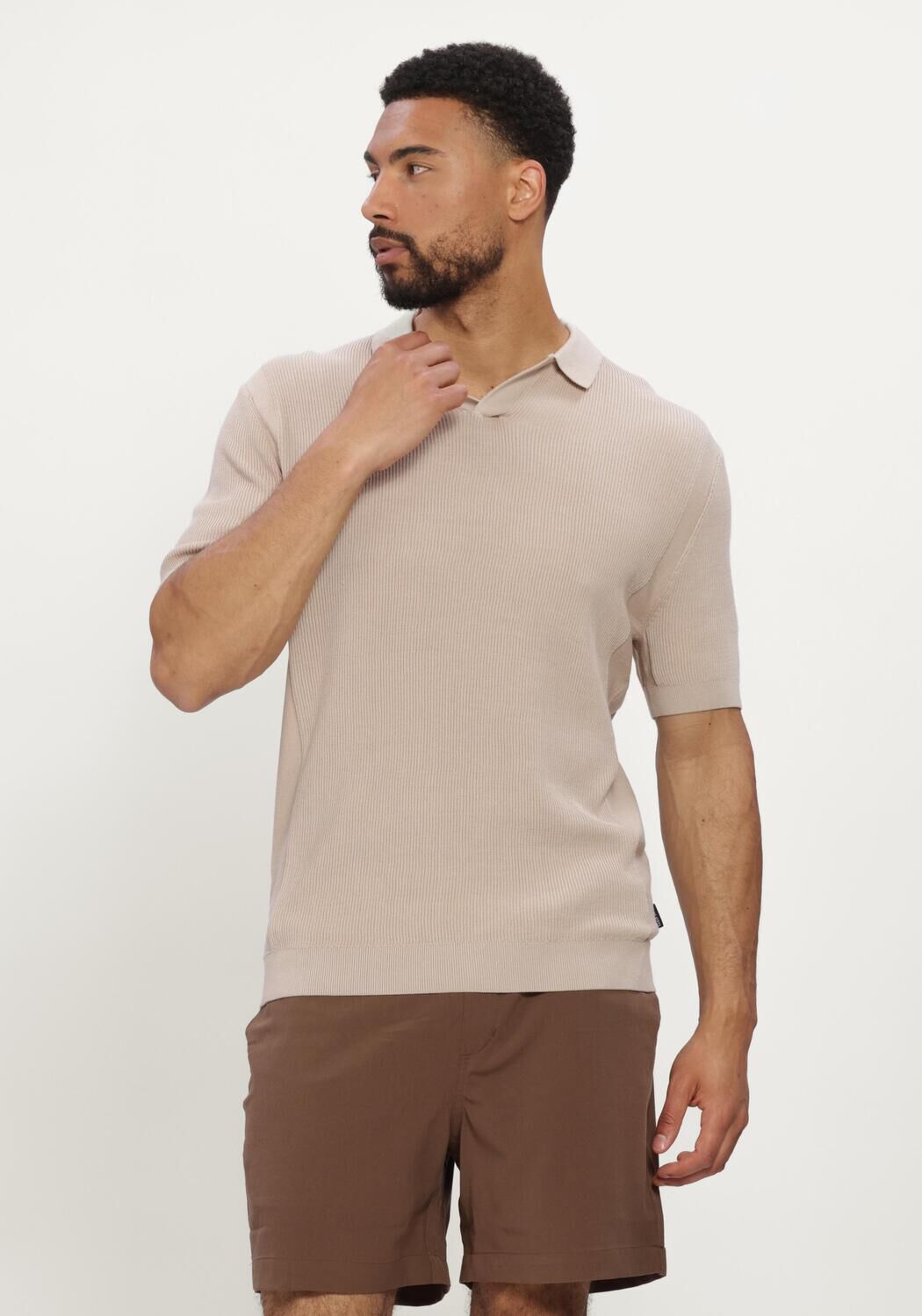 Beige SAINT STEVE Polo-Shirt EVAN-S - large