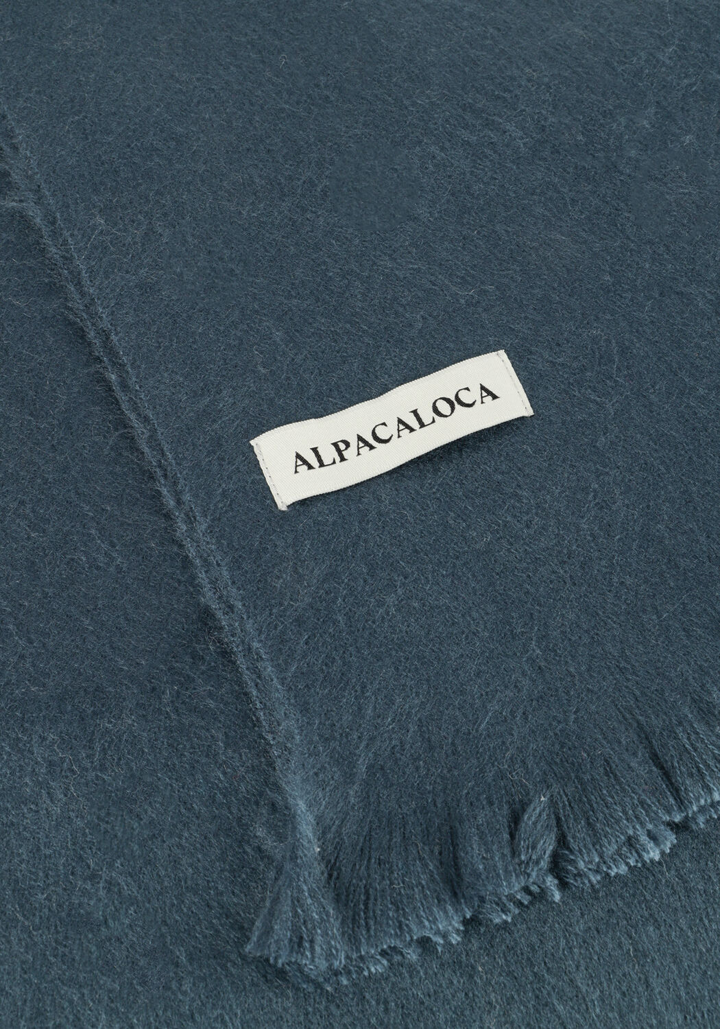 Blaue ALPACA LOCA Schal SLIM SCARF - large