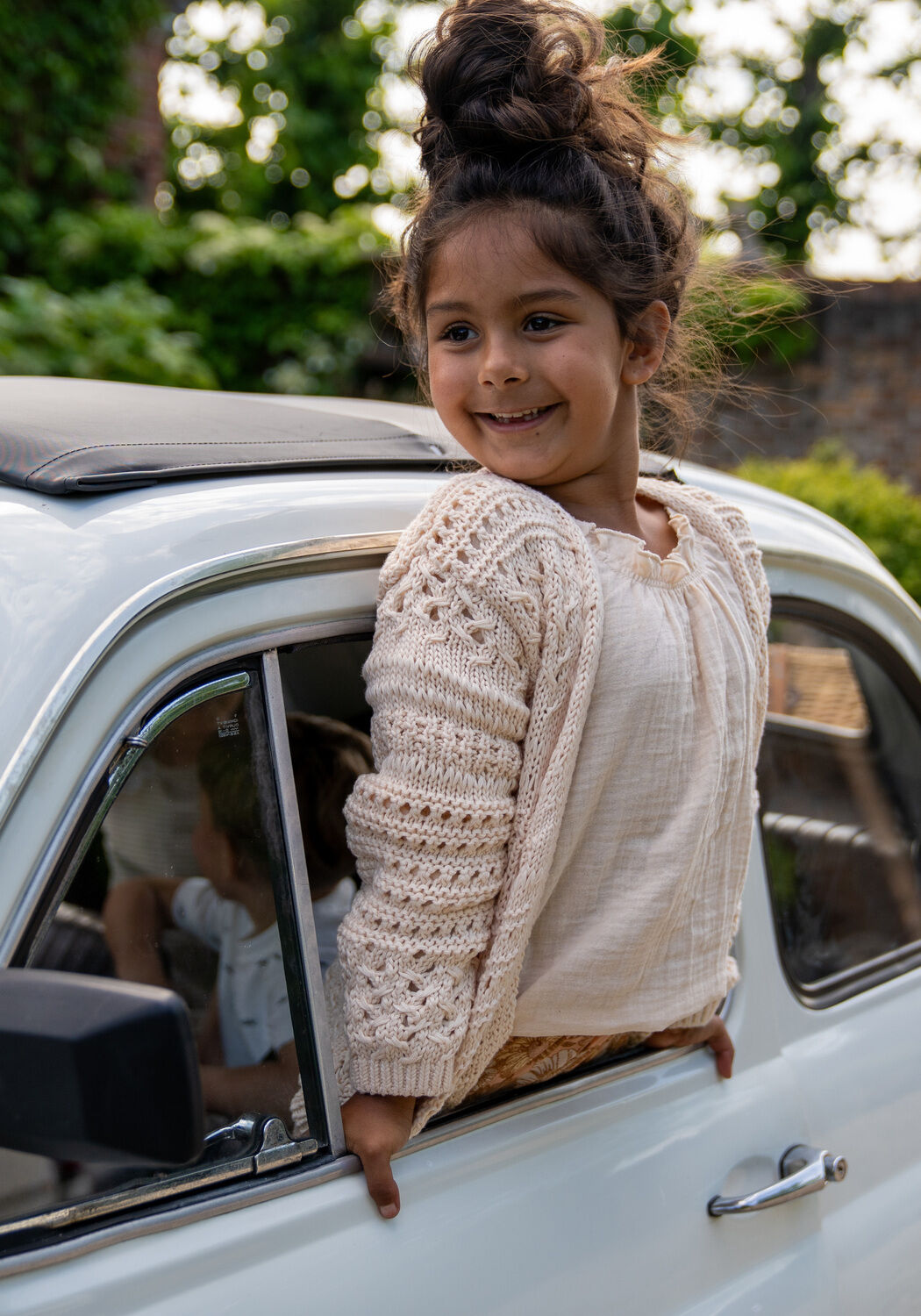 Ecru KOKO NOKO Strickjacke P54914 - large