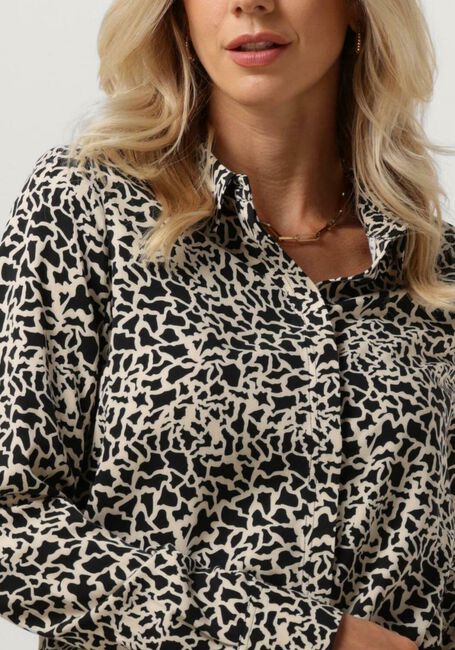 Schwarze ANOTHER LABEL Blusen DREISER CROC SHIRT L/S - large