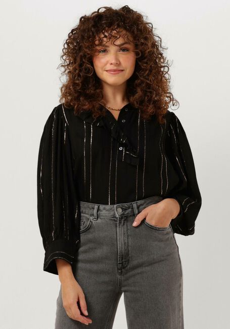 Schwarze ANTIK BATIK Blusen EDWARD BLOUSE - large