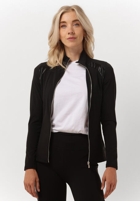Schwarze LUNE ACTIVE Strickjacke BOBBY METALLIC JACKET - large