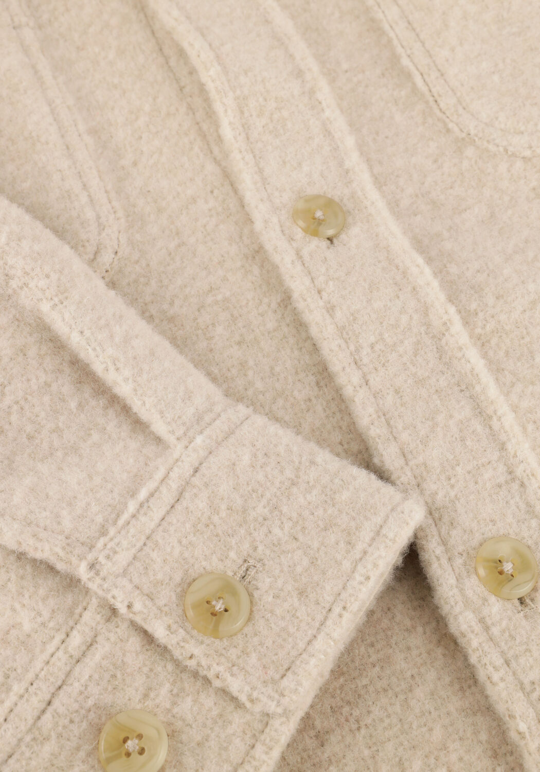 Beige LES DEUX Overshirts LENNON BOUCLE OVERSHIRT - large